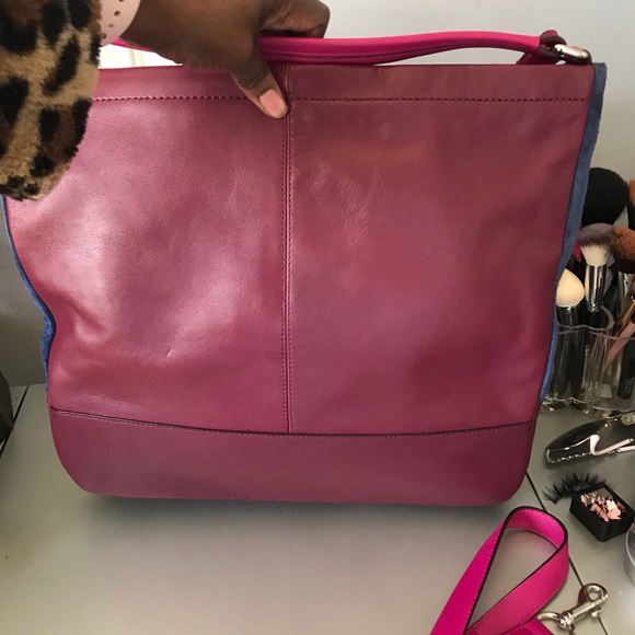 Coach Park Quilted Color block Hobo - Picture 4 of 8